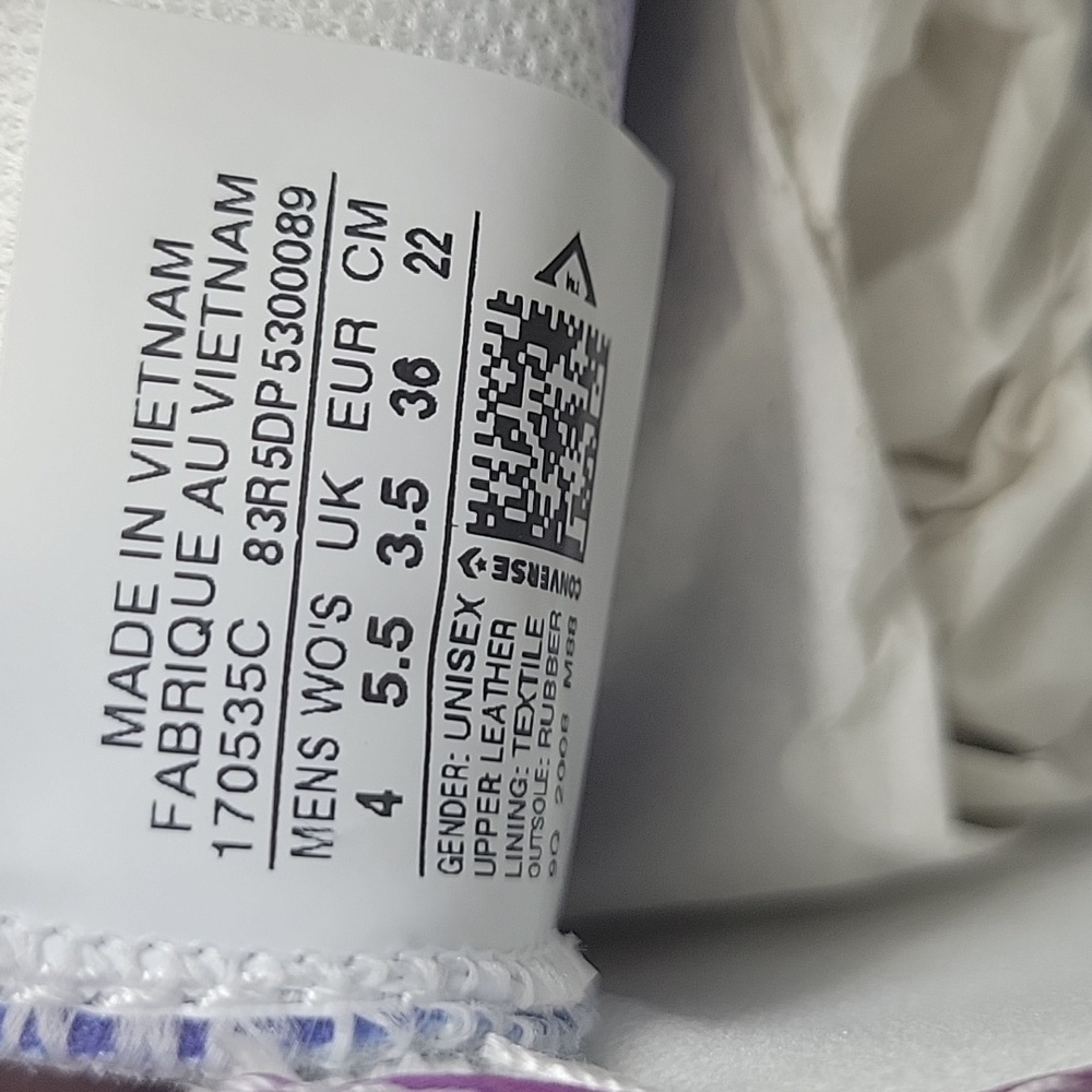 Converse Kids High-Top Sneakers - White with Blue Accents - Picture 12 of 14